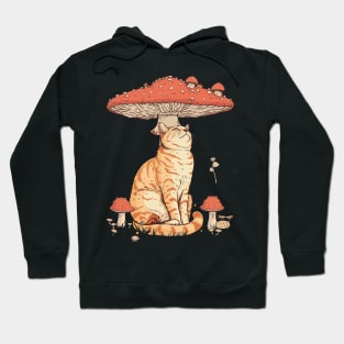 Cat Mushroom Quest Furry Friends' Journey Hoodie